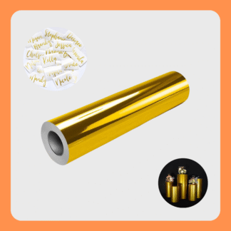 Vinilo Adhesivo Dorado Espejado