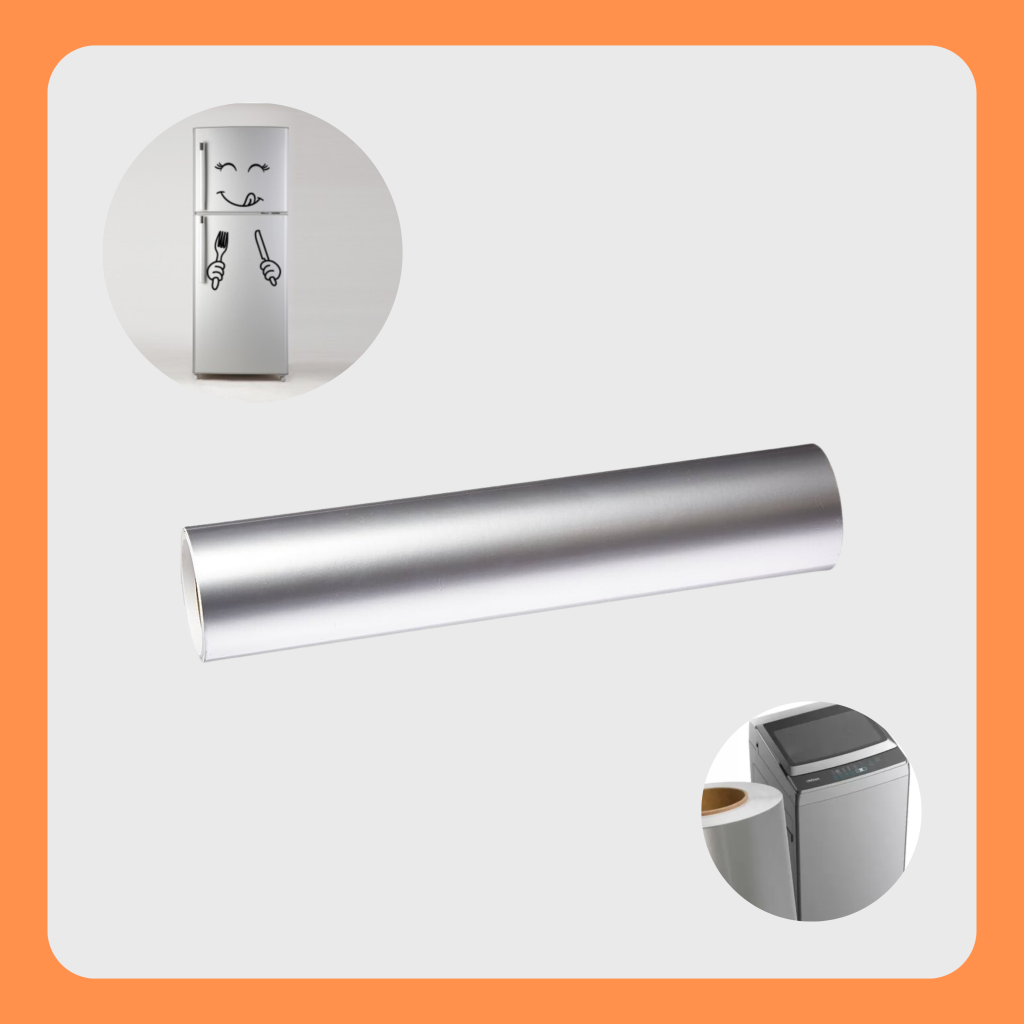 Vinilo Adhesivo Gris Plata