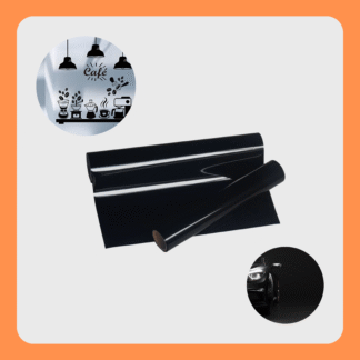 Vinilo Adhesivo Negro Brillante