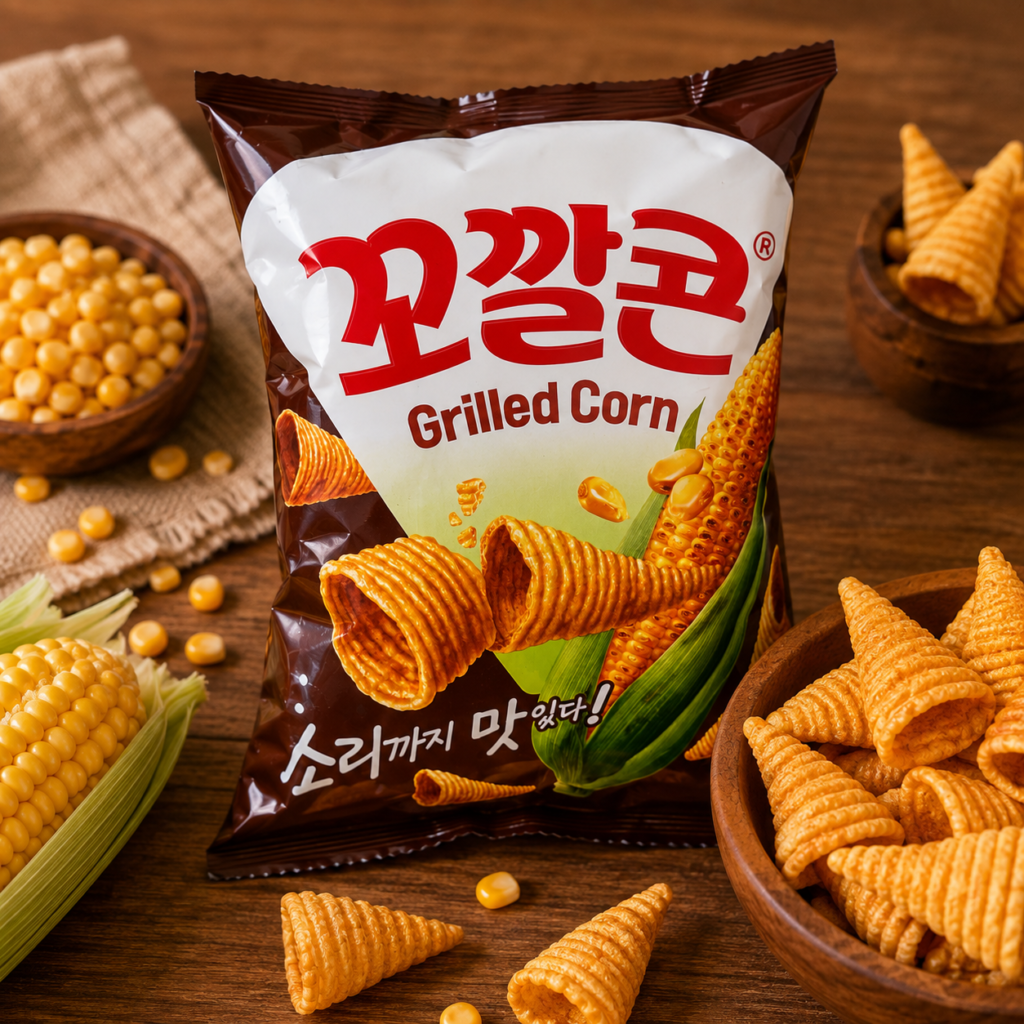 Snack de maíz asado