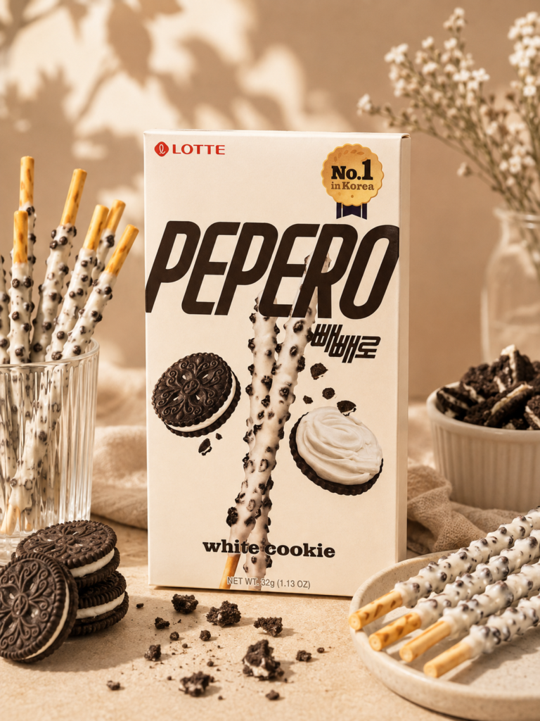 Pepero con cookies