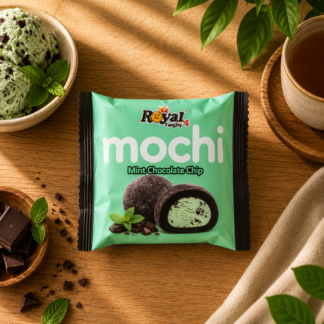 Mochi sabor menta con chocolate