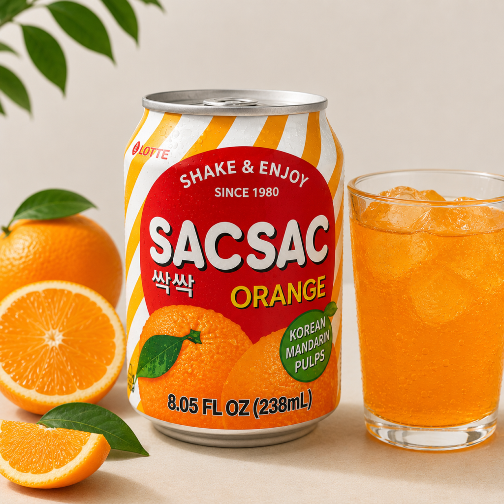 Jugo coreano sabor naranja