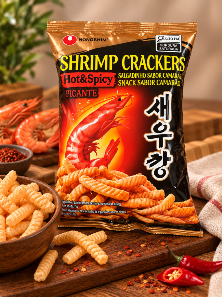 Snack sabor camarón picante