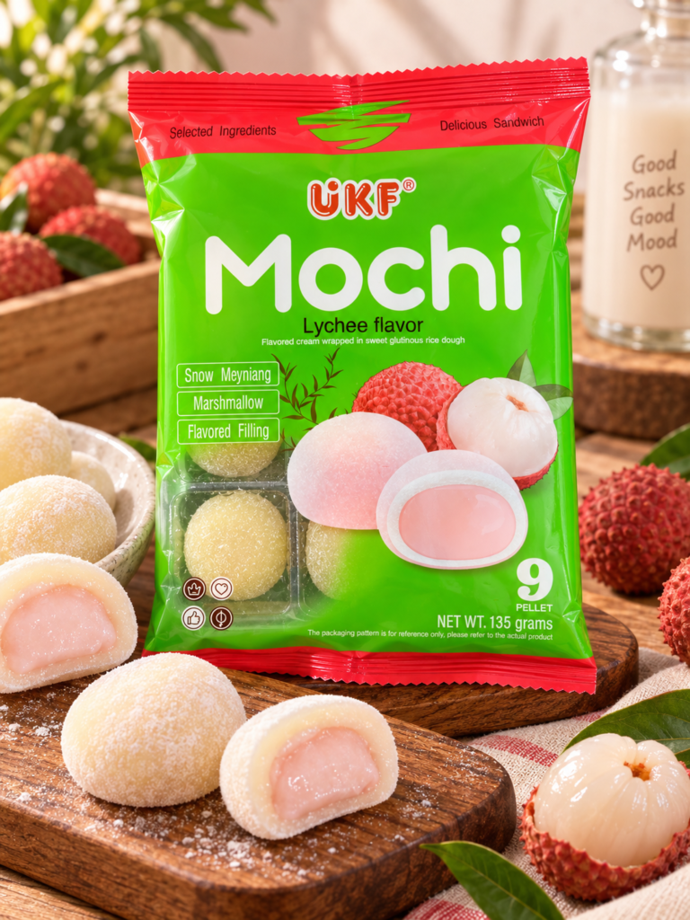 Mochi sabor lichi (9unidades)