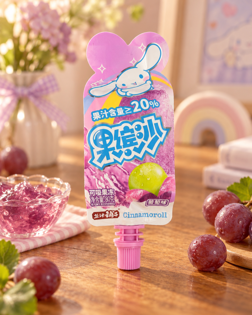 Gelatina bebible sabor uva Cinnamoroll
