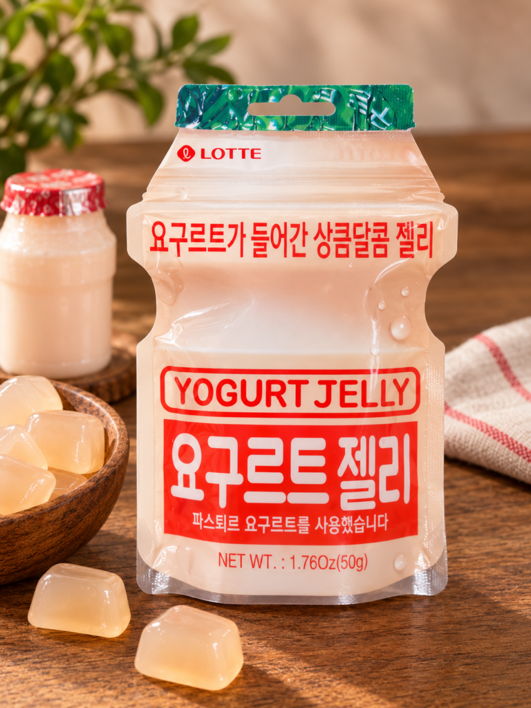 Gelatina coreana sabor yogurt