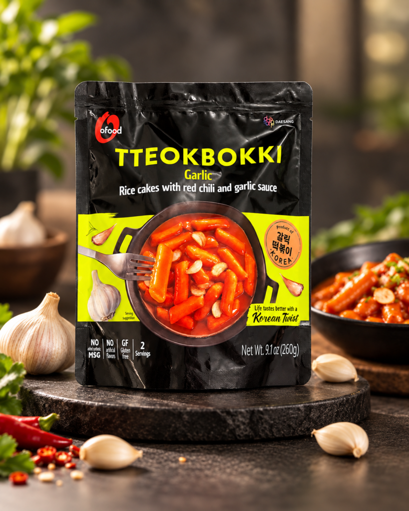 Tteokbokki sabor Ajo (2 porciones)