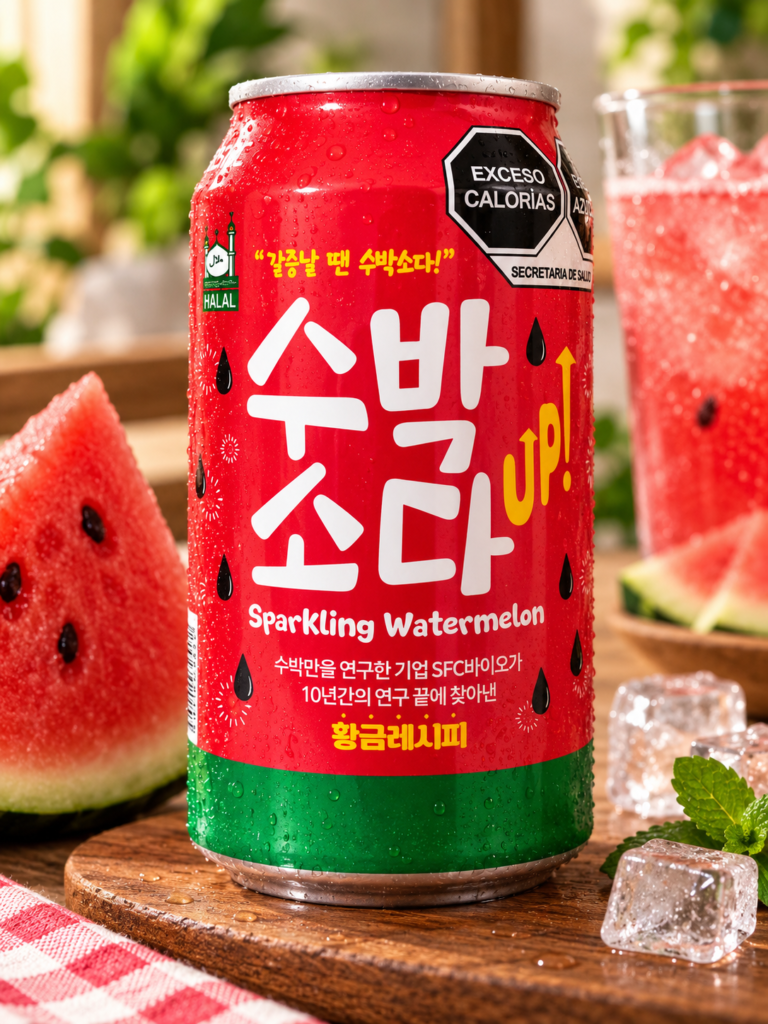 Jugo coreano sabor sandía