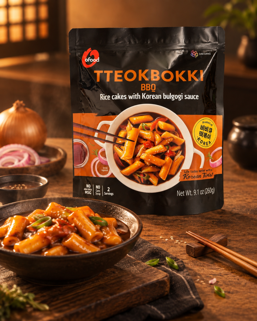 Tteokbokki sabor BBQ (2 porciones)