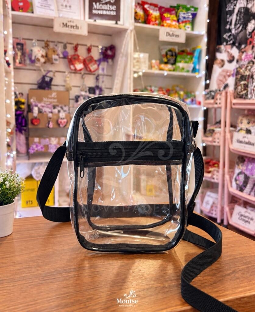 Bandolera transparente para concierto