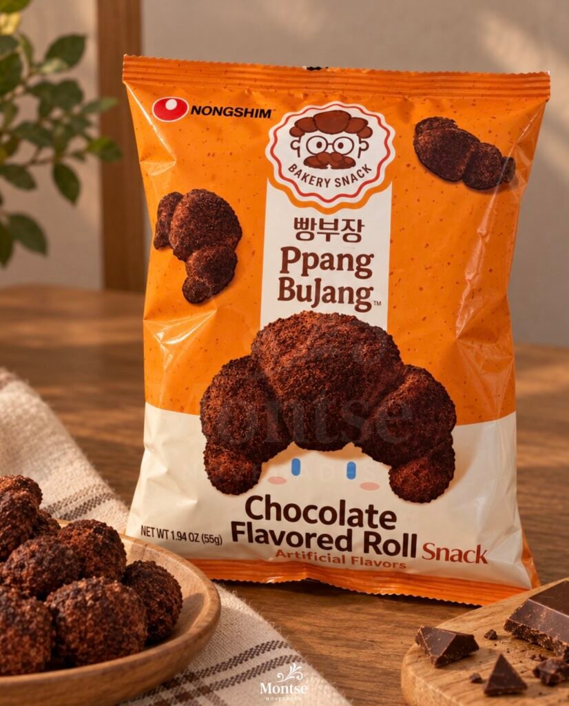 Snack mini medialuna coreano sabor chocolate